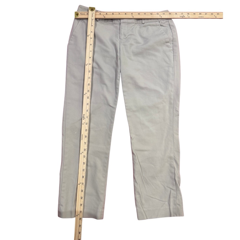 Banana Republic Ryan Fit Khaki Pants Womens Size 4 Short Business Casual Teacher - Picture 4 of 4